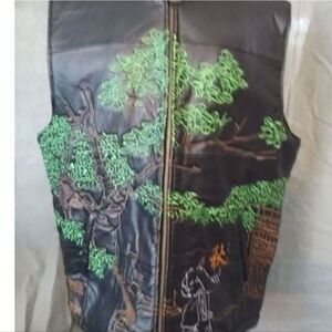 Periodic Black Genuine Leather Jacket